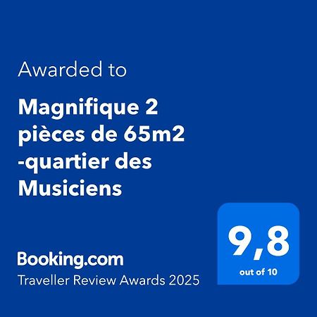 Magnifique 2 Pieces De 65M2 -Quartier Des Musiciens Apartamento Nice Exterior foto