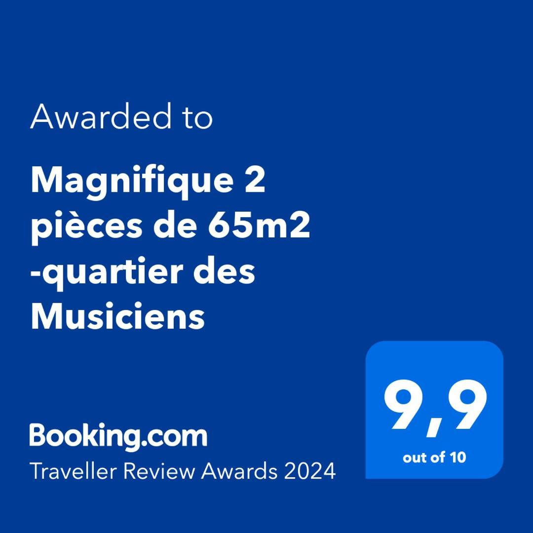 Magnifique 2 Pieces De 65M2 -Quartier Des Musiciens Apartamento Nice Exterior foto